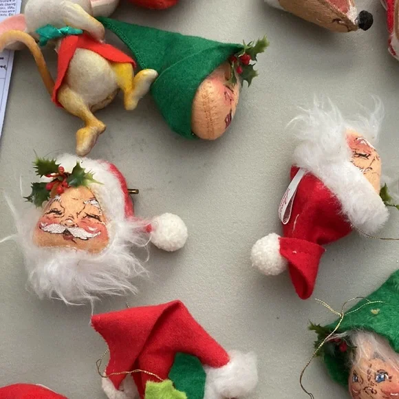 Vintage Annalee tree ornaments (14) - Picture 2 of 9